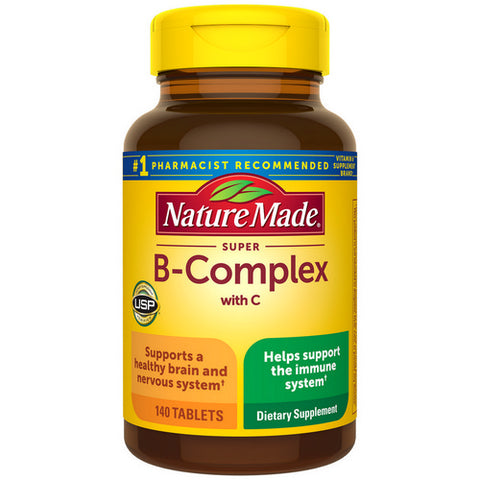 Nature Made, Super B-Complex Dietary Supplement, 140 tabs