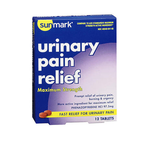 Sunmark, Urinary Pain Relief Maximum Strength, 12 tabs