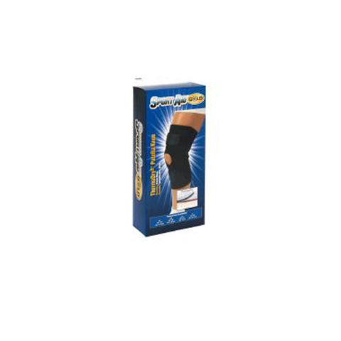 Sport Aid, Knee Wrap Thermadry Open Patella S-A Gold Medium, MEDIUM 1 each