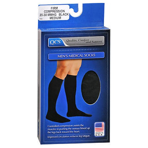 Scott Specialties, Medical Legware Socks For Men, 20-30 Black kpp, Medium 1 each