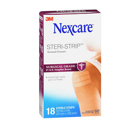 Nexcare, Steri-Strip Skin Closure Strips, 0.5 inch, 18 CT