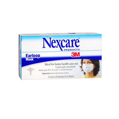 Nexcare, Ear Loop Face Mask Blue, 20 Count