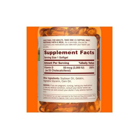 Sundown Naturals, Vitamin D3, 2000 IU, 150 Count Sundown Naturals