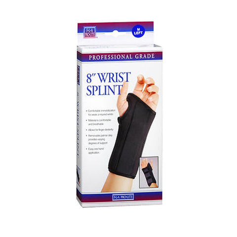 Fla Orthopedics, Prolite Wrist Splint Brace Left, Black Medium 1 each