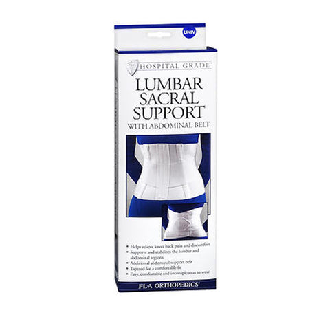 Bsn-Jobst, Fla 10 Lumbar Sacral Back Support With Abdominal Belt, Universal White 1 each