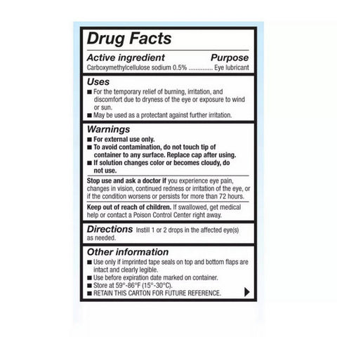 Refresh, Refresh Tears Lubricant Eye Drops, 2 x 15 ml