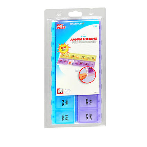 Ezy Dose, Ezy-Dose 7-Day Am/Pm Locking Pill Reminder 2Xl, 2XL 1 each