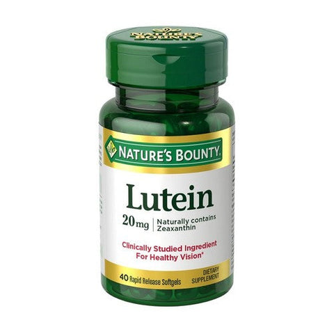 Nature's Bounty, Lutein, 20 Mg, 40 Softgels Nature's Bounty
