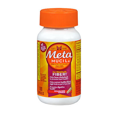 Metamucil, 3 In 1 Multi Health Fiber, 100 caps