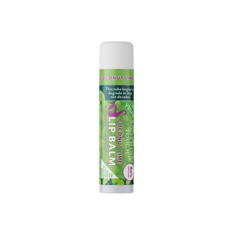 Soothing Touch, Coconut Lime Vegan Lip Balm, Coconut Lime .25 OZ(case of 12) Soothing Touch