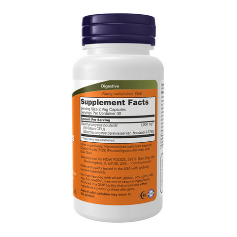 Now Foods, Saccharomyces Boulardii Gastrointestinal Support, 60 Vcaps
