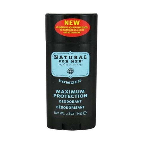 Herban Cowboy, Natural for Her Deodorant, Powder Scent 2.8 oz