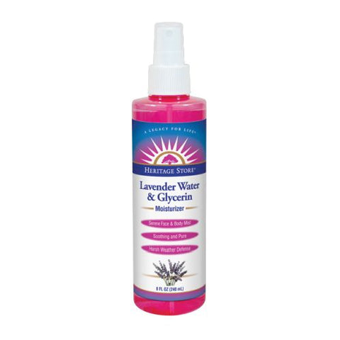 Heritage Store, Lavender Water and Glycerin Moisturizer, 8 OZ