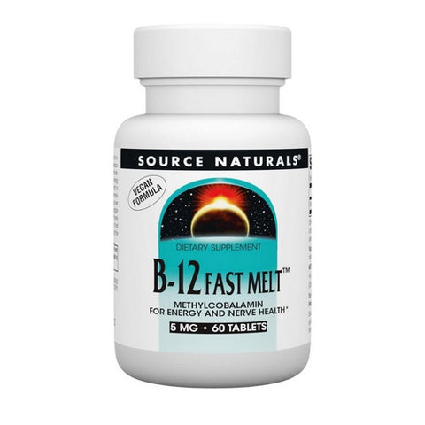 Source Naturals, Methylcobalamin Fast Melt, 60 TABS