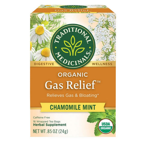 Traditional Medicinals, Organic Gas Relief Tea, 16 BAGS