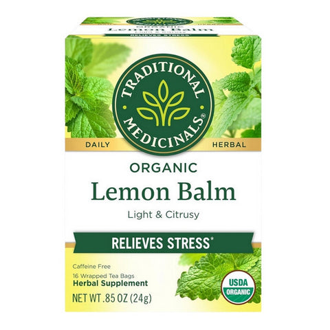 Traditional Medicinals, Organic Lemon Balm Herbal Tea, 16 Bags