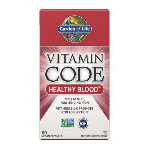 Garden of Life, Vitamin code, Healthy Blood 60 vcaps