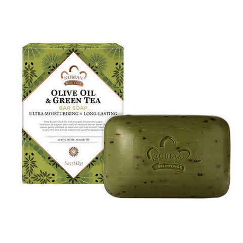 Nubian Heritage, Bar Soap, Olive and Green Tea 5 OZ