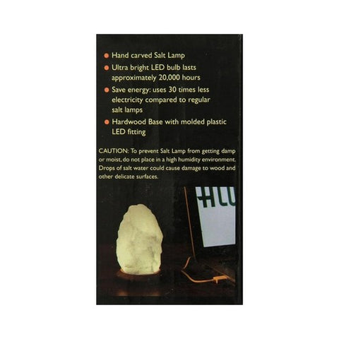 Aloha Bay, Himalayan Salt Crystal Lamp 4 inches, White USB 1 CT