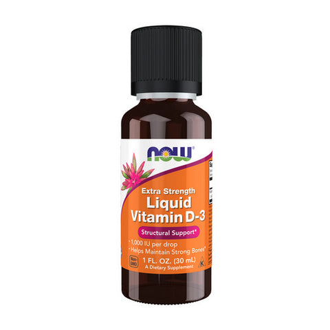 Now Foods, Vitamin D-3 Liquid Extra Strength, 1000 iu, 1 oz