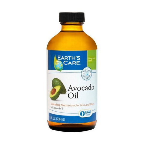 Earth's Care, 100% Natural Avocado Oil With Vitamin E, 8 OZ Earth's Care