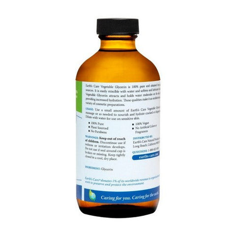 Earth's Care, Vegetable Glycerin, 8 OZ Earth's Care