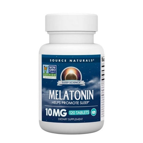 Source Naturals, Melatonin, 10 mg, 120 Tabs