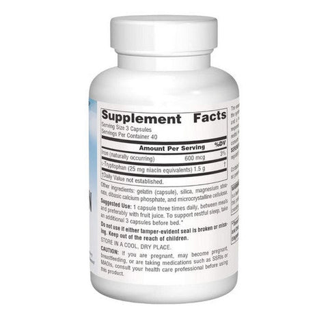 Source Naturals, Serene Science Label L-Tryptophan, 500mg, 120 Caps Source Naturals