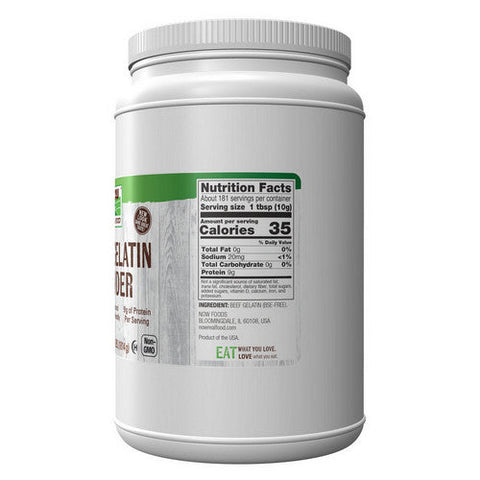 Now Foods, Beef Gelatin Powder, 4 Lbs Now Foods