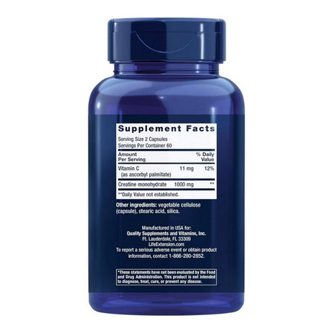 Life Extension, Creatine Capsules, 120 Vcaps