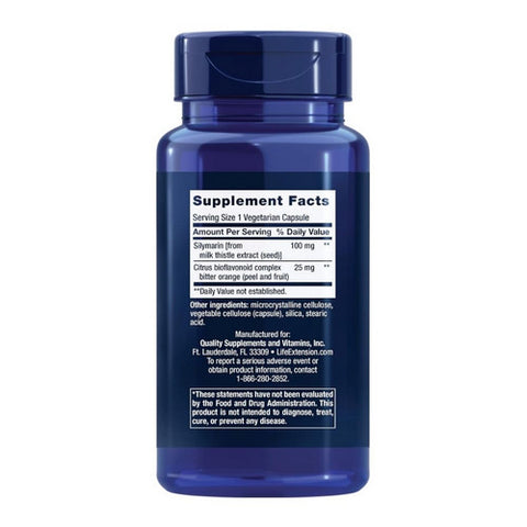 Life Extension, Silymarin, 100 mg, 90 Vegetarian Capsules