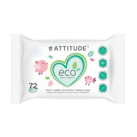 Attitude, Baby Wet Wipes, 72 Count