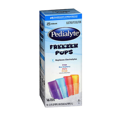 Pedialyte, Freezer Pops 16 Pack, Assorted Flavors 2.1 oz