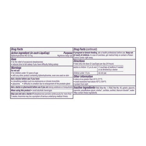 Zzzquil, Vicks Zzzquil Diphenhydramine Hcl Nighttime Sleep Aid Liquicaps, 12 Count