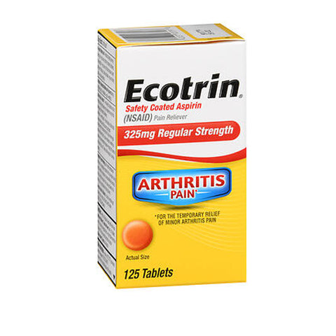 Ecotrin, Regular Strength, 125 tabs