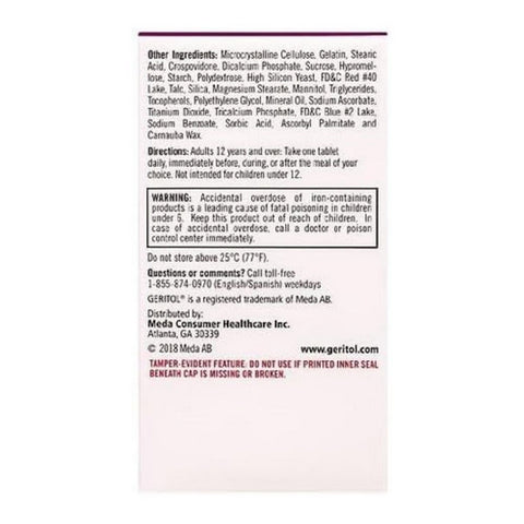 Geritol, Multivitamin Nutritional Support, 100 Tablets