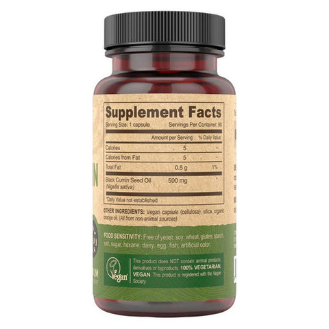 Deva Vegan Vitamins, Vegan Black Cumin Seed Oil, 90 Vcaps