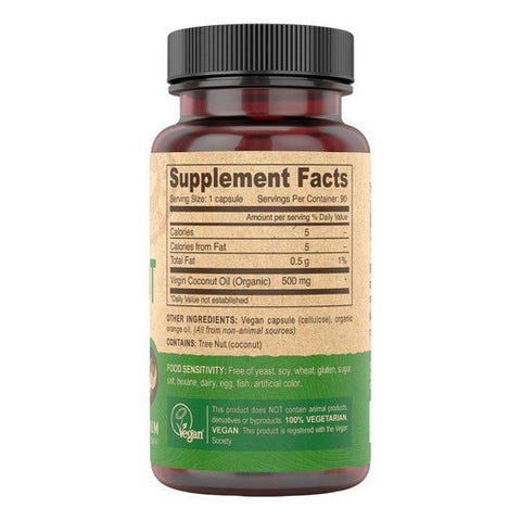 Deva Vegan Vitamins, Virgin Coconut Oil, 90 Vcaps Deva Vegan Vitamins
