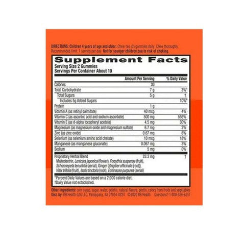 Airborne, Kids Immune Support Gummies Assorted Fruit, 21 Gummies Airborne