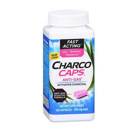 Emerson Healthcare Llc, CharcoCaps Activated Charcoal, 260 mg, 100 Caps