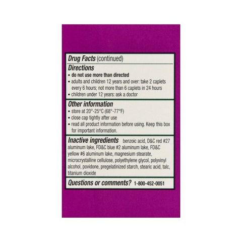 Novartis Consm Hlth Inc, Excedrin Tension Headache Caplets, 24 Caps