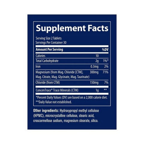 Trace Minerals, Magnesium, 60 Tabs Trace Minerals
