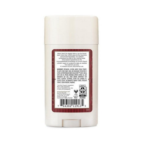 Nubian Heritage, 24 Hour Natural Deodorant Honey And Black Seed, 2.25 Oz Nubian Heritage