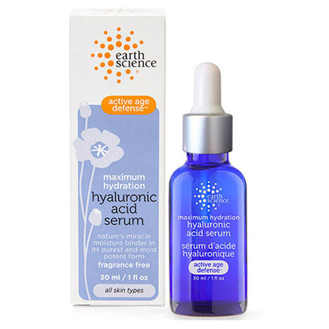 Earth Science, Hyaluronic Acid Serum, 1 Oz