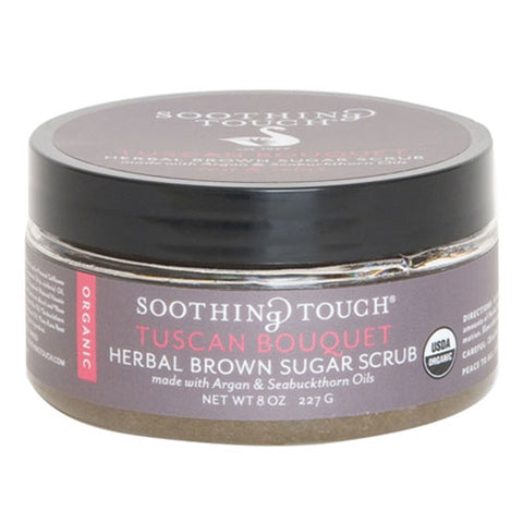 Herbal Brown Sugar Scrub Tuscan Bouquet 8 oz by Soothing Touch