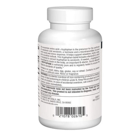 Source Naturals, L-Tryptophan with Vitamin B-6, 1000 mg, 90 Tabs