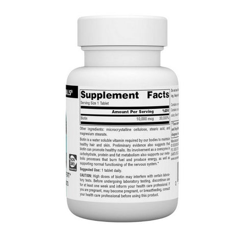 Source Naturals, Biotin, 10000 mcg, 60 Tabs