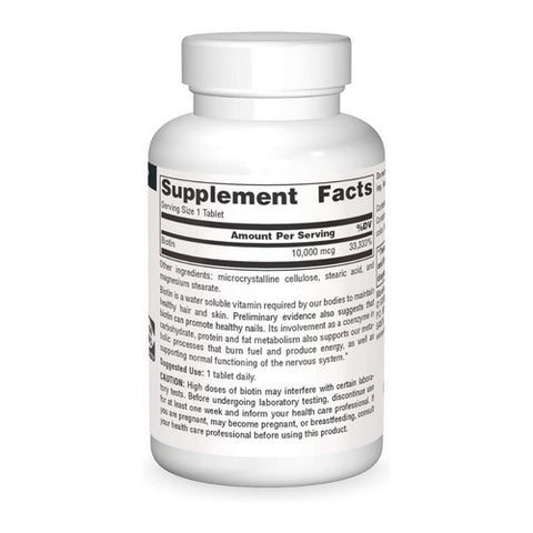 Source Naturals, Biotin, 10000 mcg, 120 Tabs