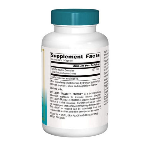 Source Naturals, Wellness Transfer Factor, 125 mg, 30 Vcaps Source Naturals