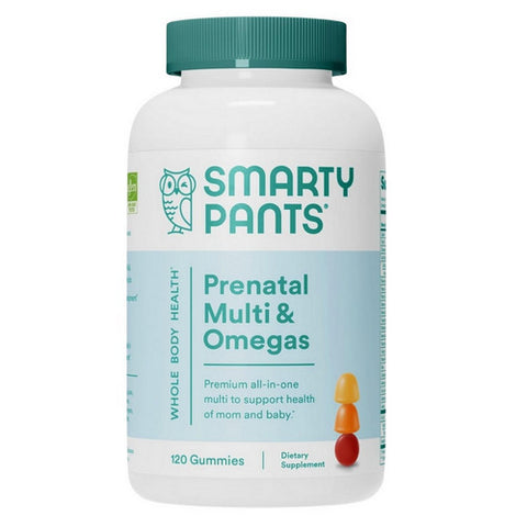 SmartyPants, Prenatal  Plus Folate, Omega 3 & Vitamin D, 120 Gummies